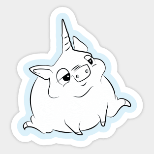 Kiwi The Unicorn Piglet Sticker